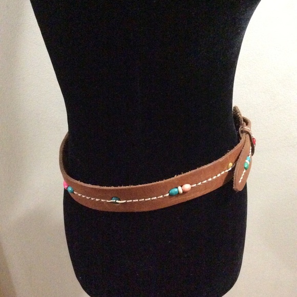 Vintage Pelican Cove buttery soft leather belt - Picture 4 of 14